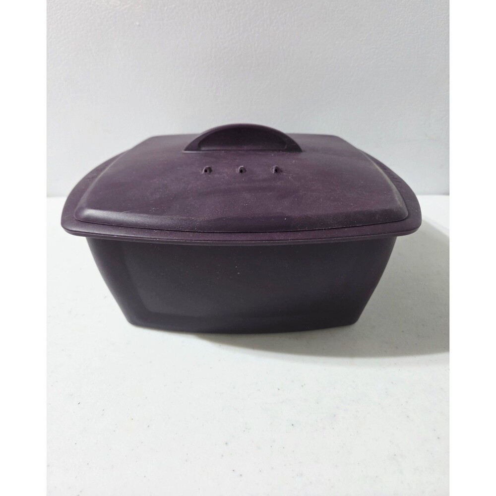 EPICURE Silicone Multi-Purpose Steamer Lid Pot Rack Square Opened Never Used
